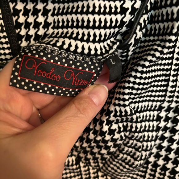 Voodoo Vixen Women’s Vintage Inspired Plaid Pencil Dress Size Large - Picture 2 of 3